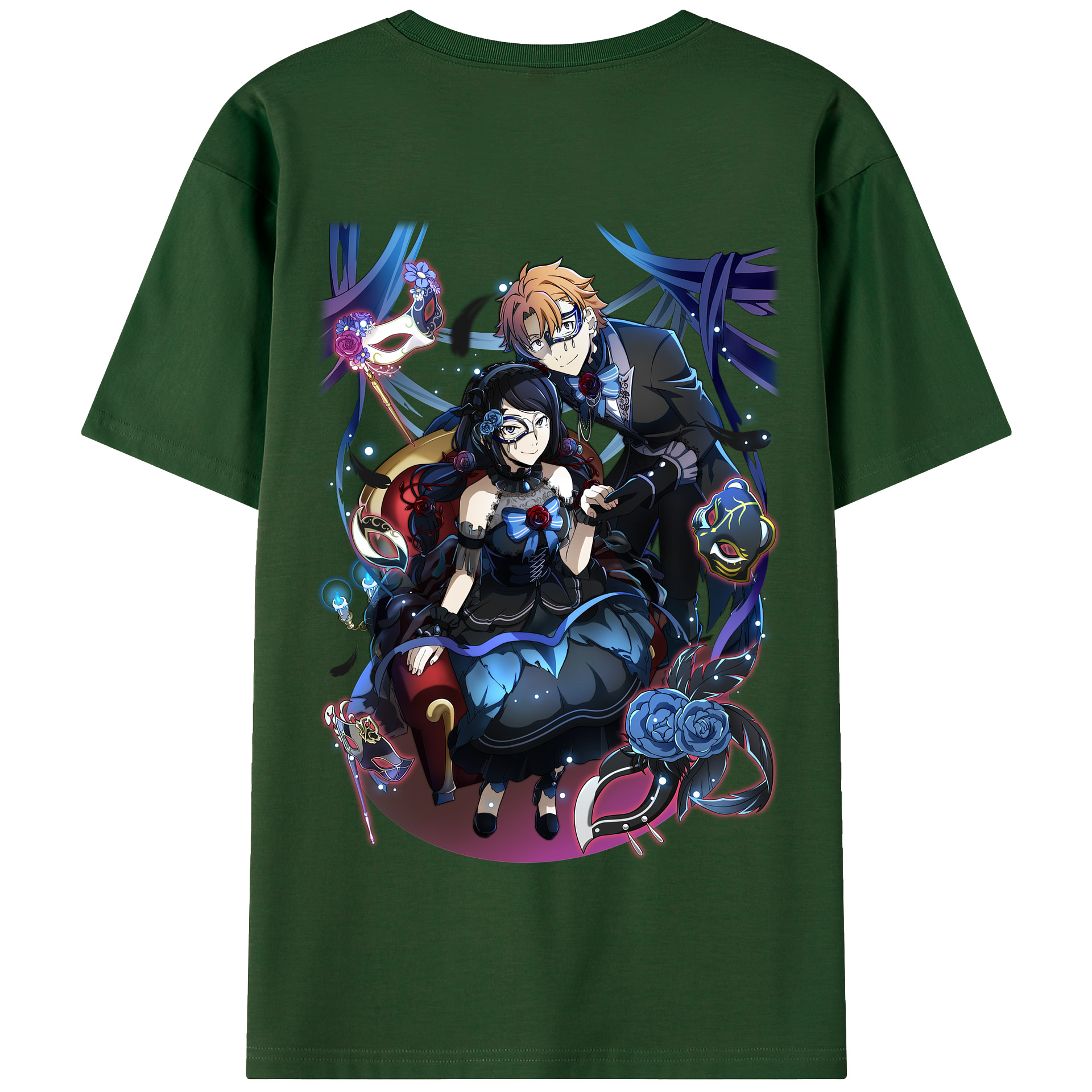 （画像用） 文豪ストレイドッグス Bungo Stray Dogs 綿100％半袖Tシャツ（背面プリント）